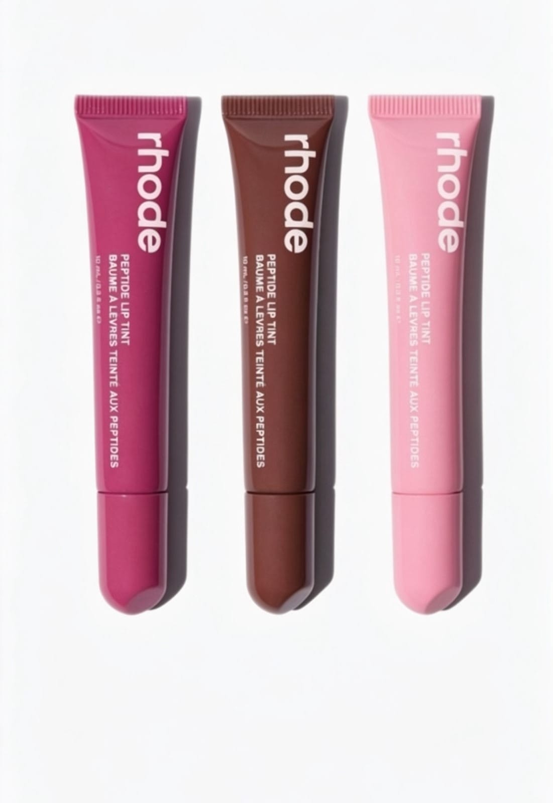 Rhode Peptide Lip Tint – Naturally Plump, Deeply Nourished Lips– Pack of 3 Shades
